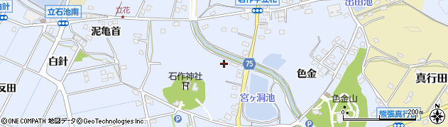 愛知県長久手市岩作（宮後）周辺の地図