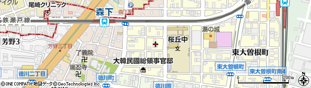 愛知県名古屋市東区東大曽根町7周辺の地図