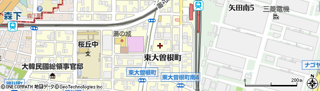愛知県名古屋市東区東大曽根町36周辺の地図