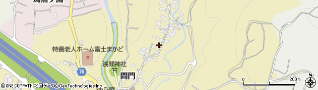 静岡県富士市間門284周辺の地図