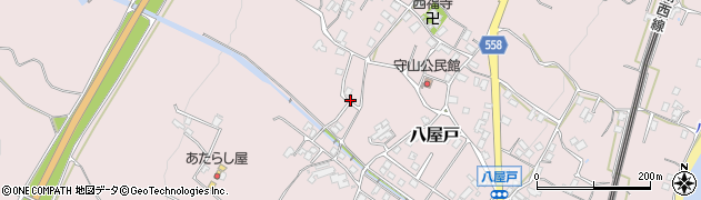 滋賀県大津市八屋戸周辺の地図