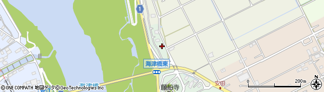海津安田簡易郵便局周辺の地図