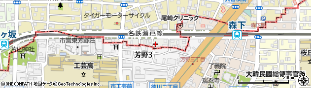 早川染工所周辺の地図