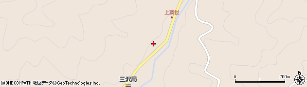 愛知県豊根村（北設楽郡）三沢（久保貝津）周辺の地図