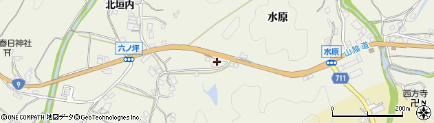 京都府船井郡京丹波町水原タハ周辺の地図
