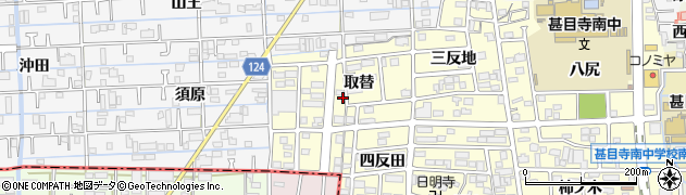 愛知県あま市本郷（取替）周辺の地図