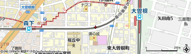 愛知県名古屋市東区東大曽根町27周辺の地図