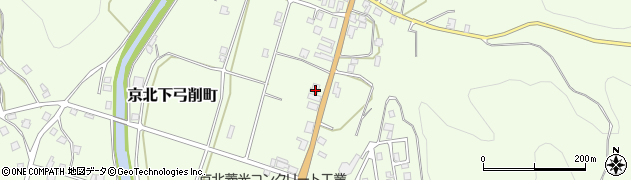 京都府京都市右京区京北下弓削町西溝周辺の地図