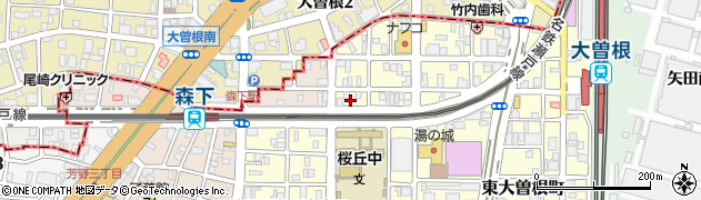 愛知県名古屋市東区東大曽根町15周辺の地図
