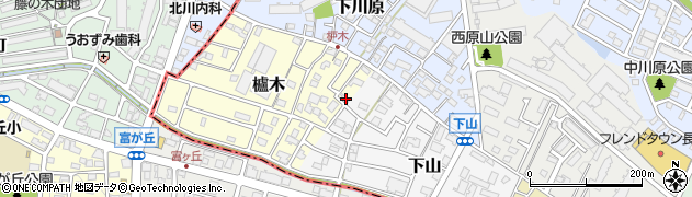愛知県長久手市櫨木49周辺の地図