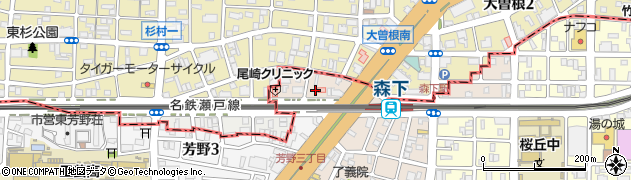 愛知県名古屋市東区大曽根1丁目周辺の地図