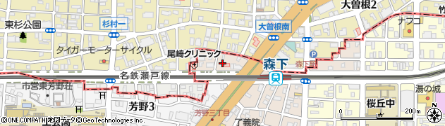 愛知県名古屋市東区大曽根周辺の地図