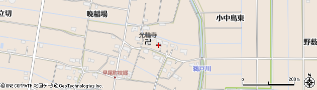 愛知県愛西市早尾町（立切）周辺の地図