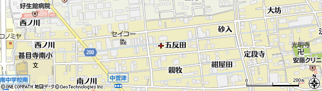 愛知県あま市中萱津五反田29周辺の地図