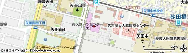 名古屋市役所市民経済局　市民ギャラリー矢田周辺の地図