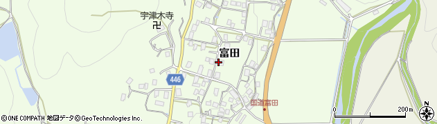 京都府船井郡京丹波町富田タカヤ周辺の地図