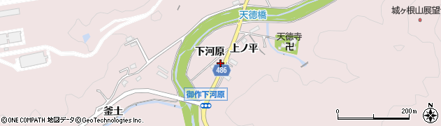 愛知県豊田市御作町下河原周辺の地図