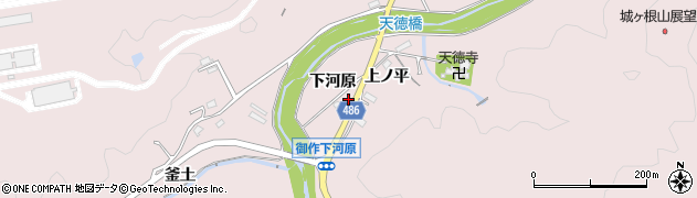 愛知県豊田市御作町（下河原）周辺の地図