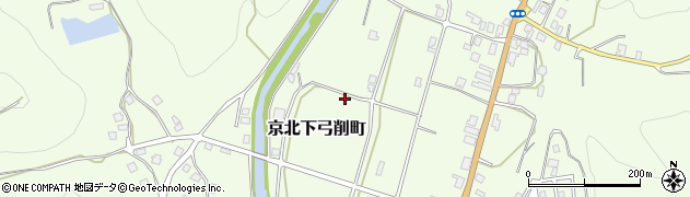 京都府京都市右京区京北下弓削町周辺の地図