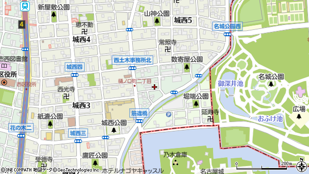 〒451-0032 愛知県名古屋市西区数寄屋町の地図