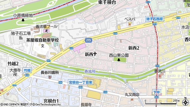 〒464-0003 愛知県名古屋市千種区新西の地図