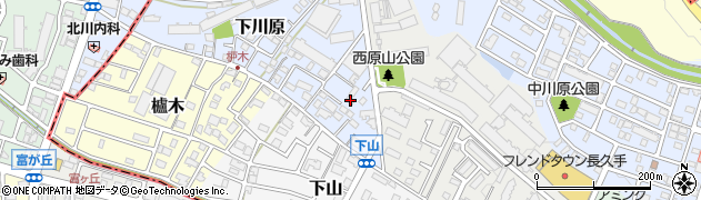 愛知県長久手市下川原18周辺の地図