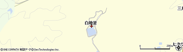愛知県豊田市深見町（白地釜）周辺の地図