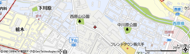 愛知県長久手市西原山周辺の地図