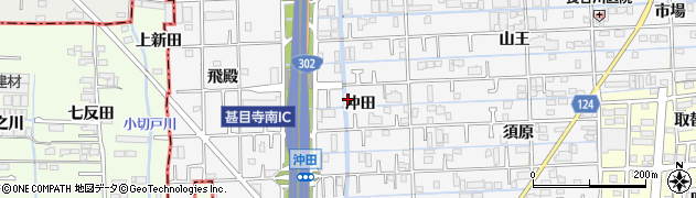 愛知県あま市甚目寺（沖田）周辺の地図