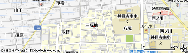 愛知県あま市本郷（三反地）周辺の地図