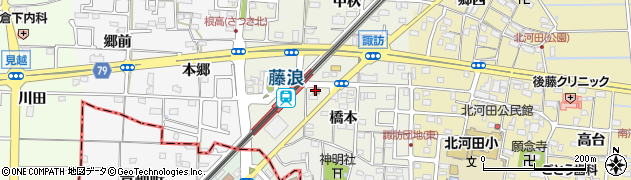 藤浪駅前郵便局周辺の地図