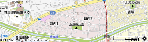 愛知県名古屋市千種区新西周辺の地図