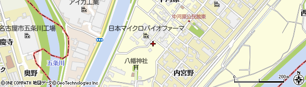 愛知県清須市中河原181周辺の地図