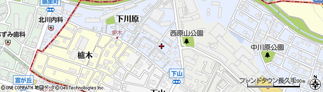 愛知県長久手市下川原16周辺の地図