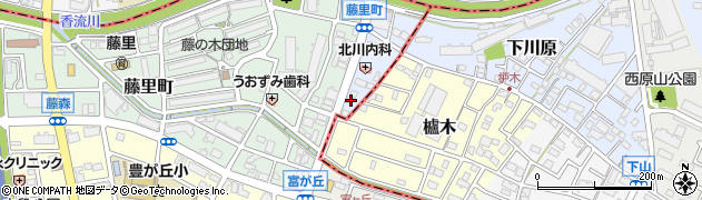 愛知県名古屋市名東区藤香町24周辺の地図