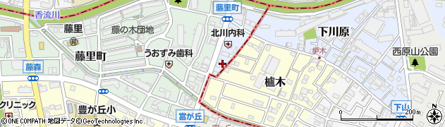 愛知県名古屋市名東区藤香町周辺の地図