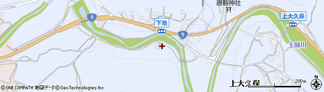 京都府船井郡京丹波町上大久保向垣内周辺の地図