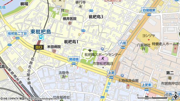 〒451-0053 愛知県名古屋市西区枇杷島の地図