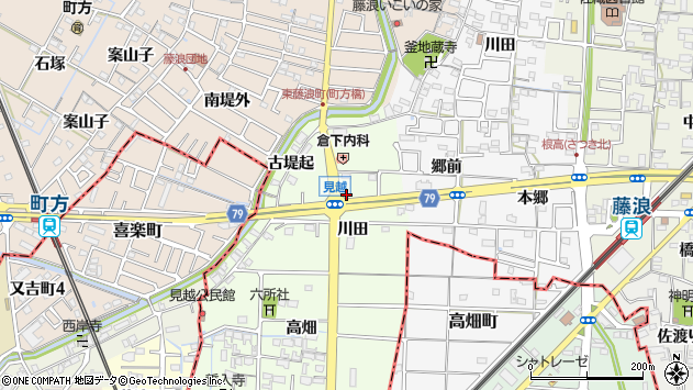 〒496-8013 愛知県愛西市見越町の地図