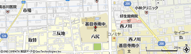 あま市立甚目寺南中学校周辺の地図