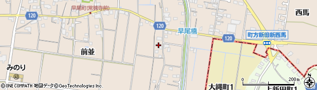 愛知県愛西市早尾町前並6周辺の地図