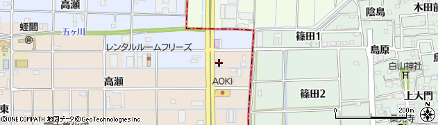 愛知県津島市蛭間町新田445周辺の地図