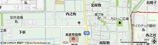 愛知県あま市七宝町沖之島内之町70周辺の地図