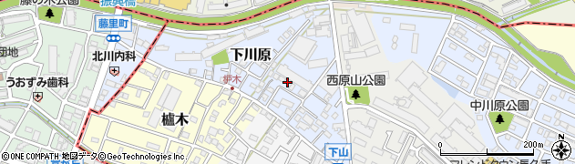 愛知県長久手市下川原14周辺の地図