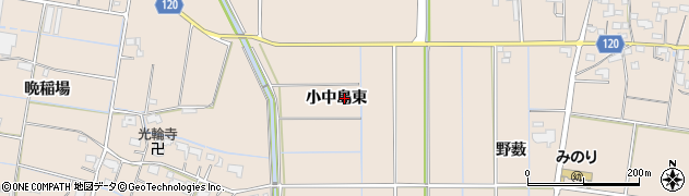 愛知県愛西市早尾町（小中島東）周辺の地図