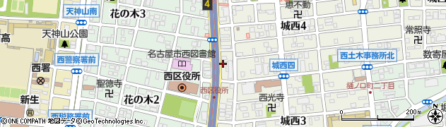 中日新聞城西堀新聞店周辺の地図
