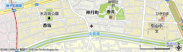 愛知県名古屋市名東区神月町1001周辺の地図