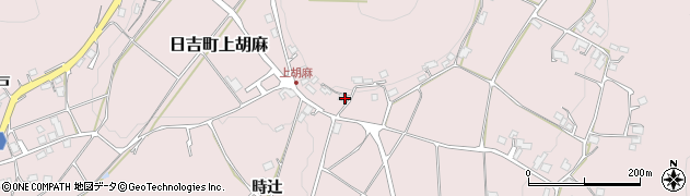 京都府南丹市日吉町上胡麻（小山）周辺の地図