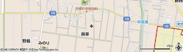 愛知県愛西市早尾町前並75周辺の地図