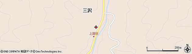 愛知県豊根村（北設楽郡）三沢（横手）周辺の地図